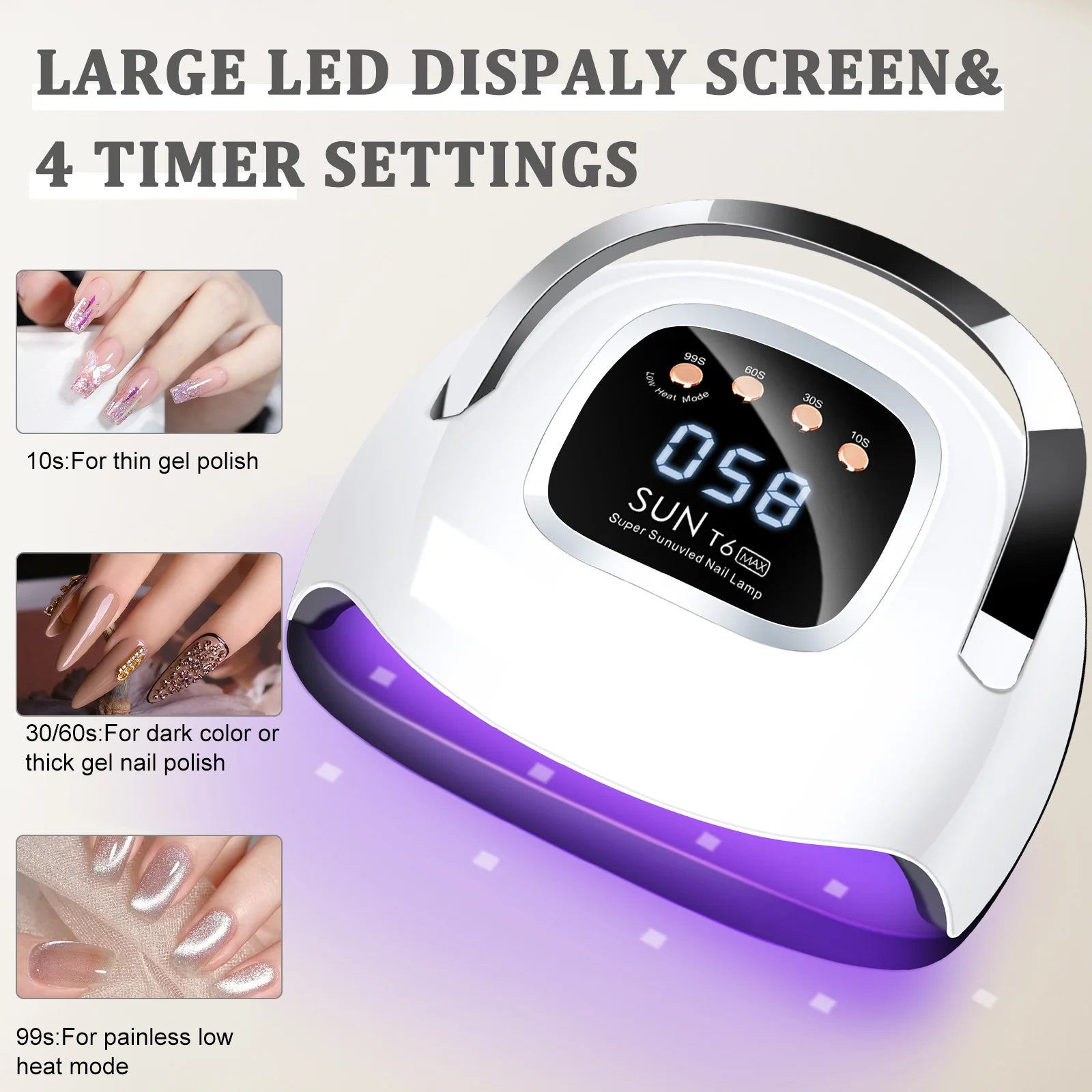 Shexnail SUN T6 MAX UV Nail Lamp Nail Dryer