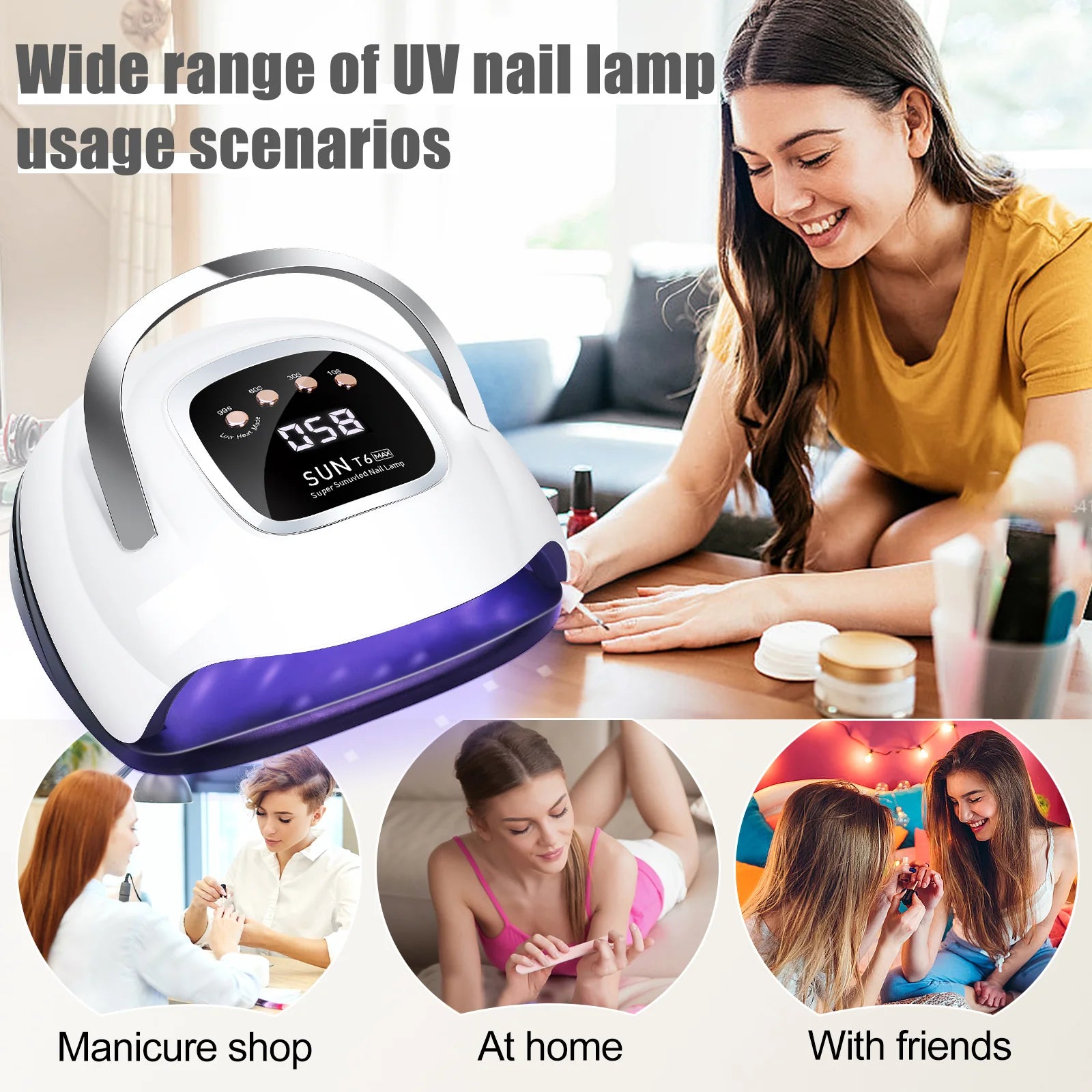 Shexnail SUN T6 MAX UV Nail Lamp Nail Dryer