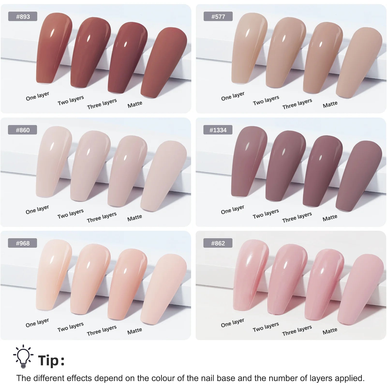 LKEnail Modern Muse - 6 Color Nail Gel Kit