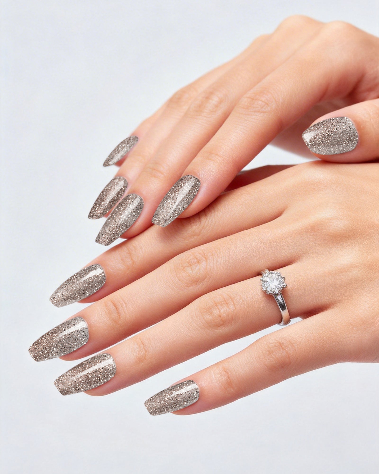 HEMA-FREE - Gel Polish #G145 Silver Glitter 15ML