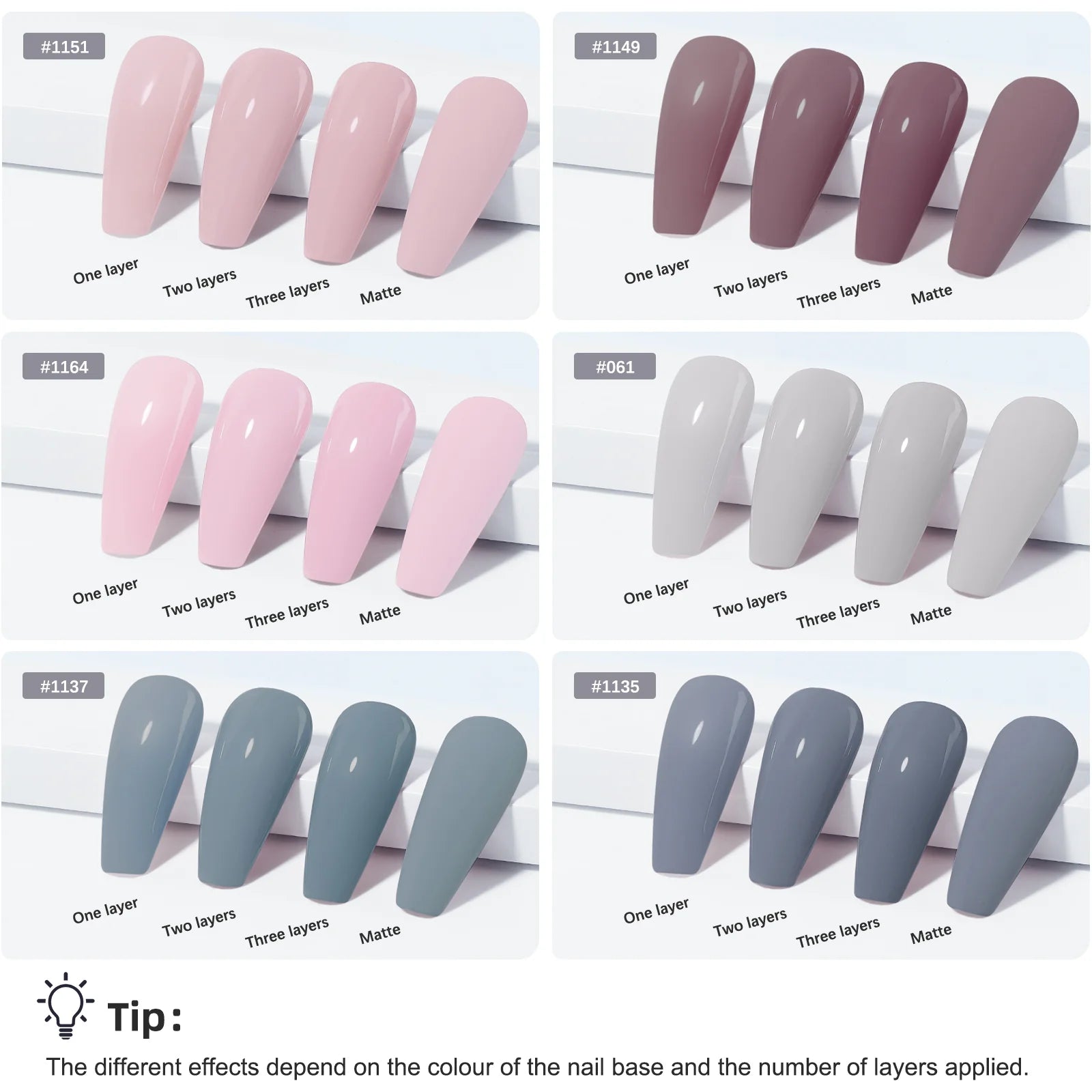 LKEnail Enchanted Haze - 6 Color Nail Gel Kit