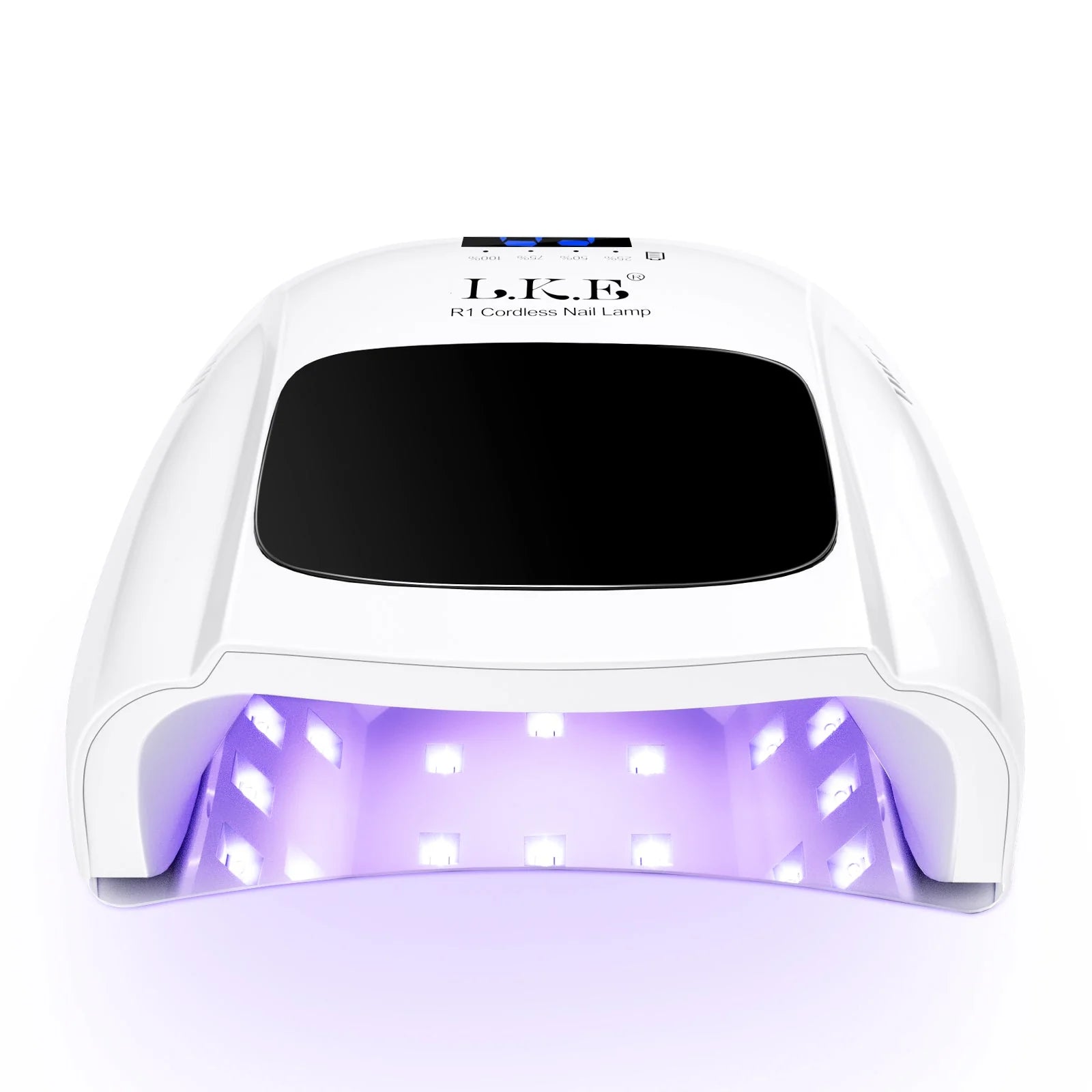 Cordless UV Nail Lamp R1 – Rechargeable Nail Dryer with Auto Sensor & LCD Timer for Gel Nail Polishes - LKEnail
