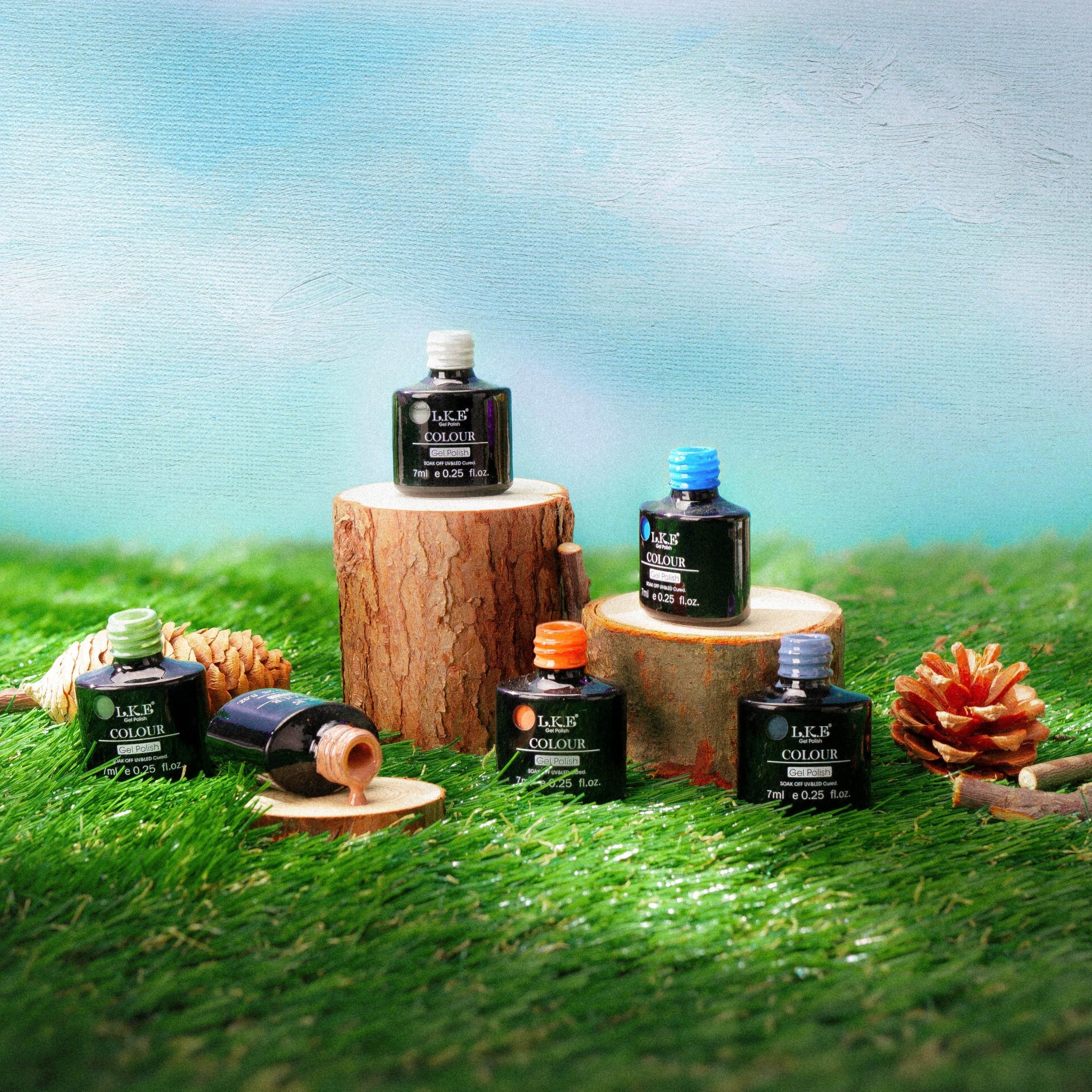 LKEnail Aurora Spectrum - 6 Color Nail Gel Kit - LKEnail