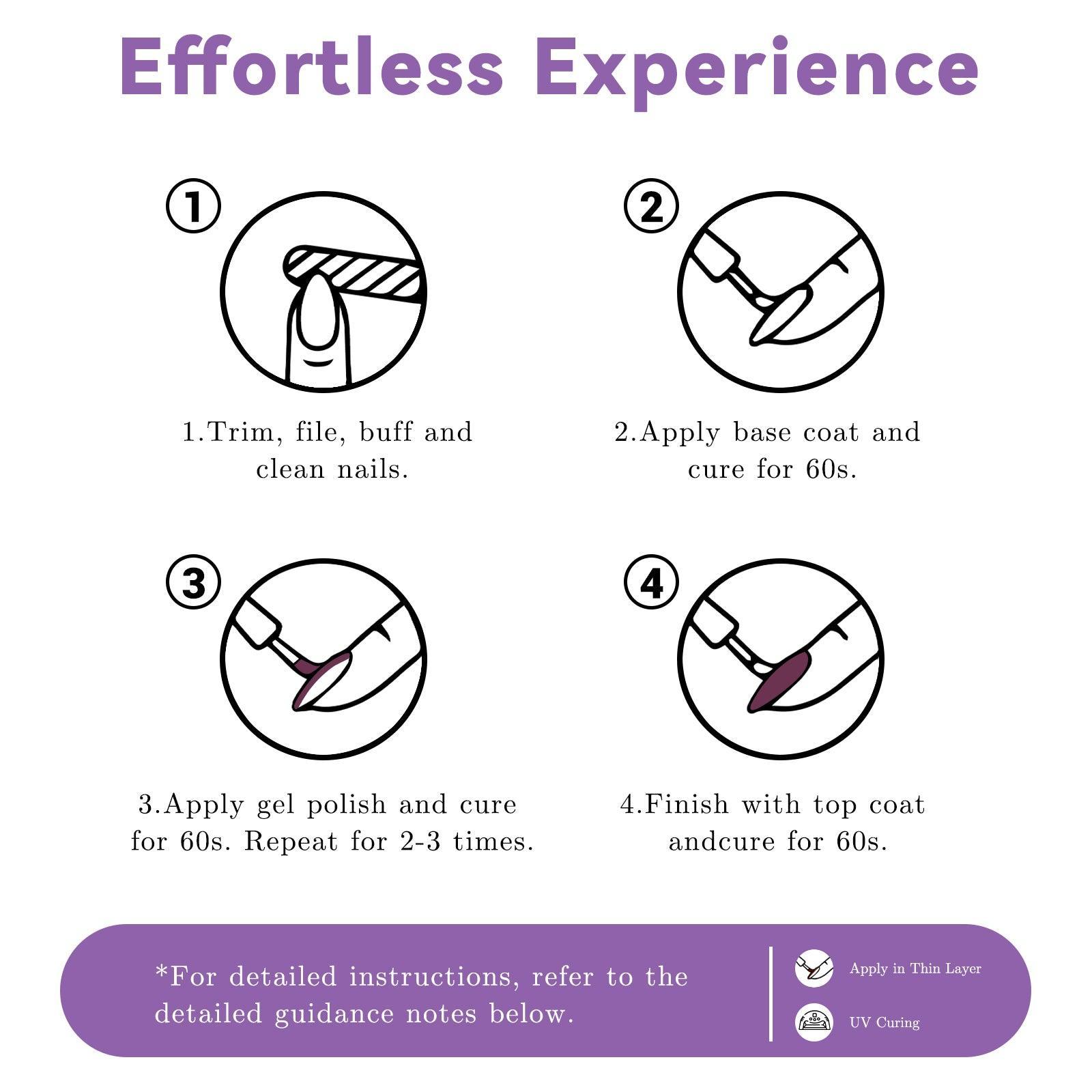 LKEnail Blushing Nude Bloom - 6 Color Nail Gel Kit - LKEnail