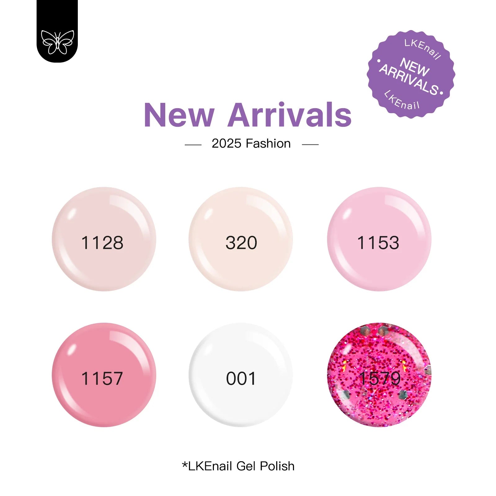 LKEnail Blushing Nude Bloom - 6 Color Nail Gel Kit - LKEnail