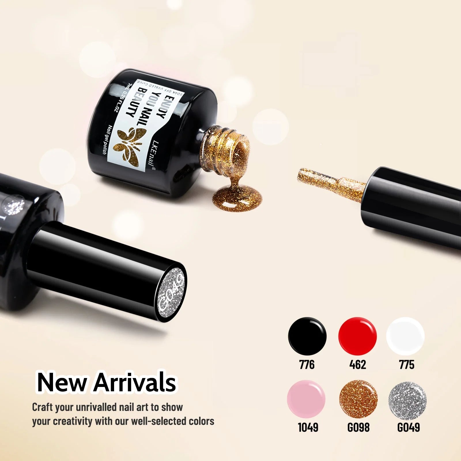 LKEnail Twilight Chroma - 6 Color Nail Gel Kit - LKEnail