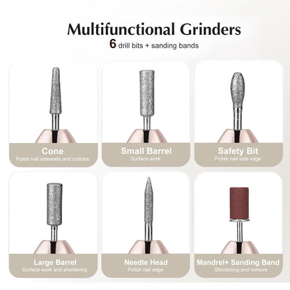 Shexnail Professional Electric Nail Drill Set