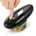 Automatic Electric Can Opener for Seniors & Arthritis, One-Touch Hands-Free Operation, Fits All Can Shapes, Smooth Edge, Battery Powered Portable Kitchen Gadget