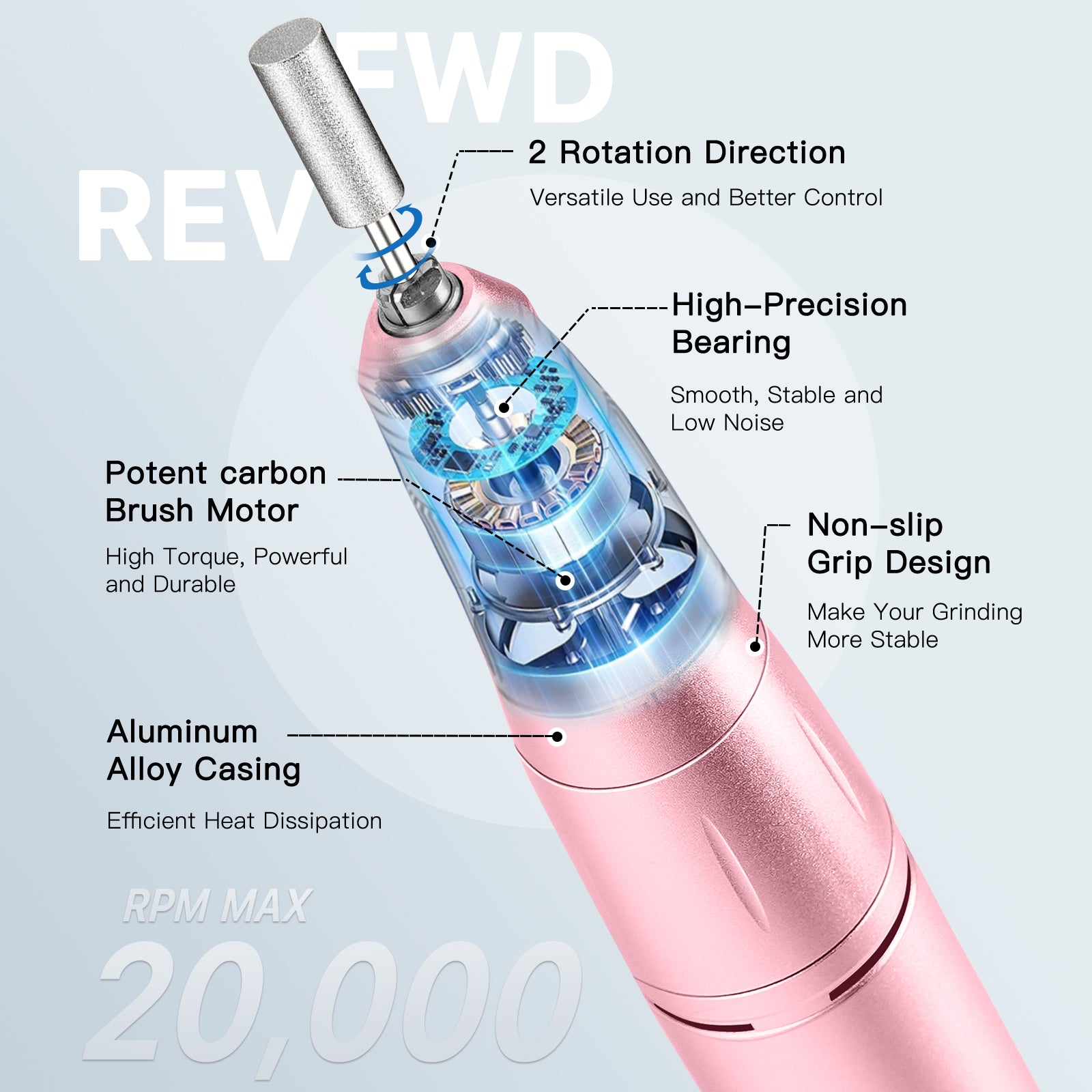 Shexnail L2 Nail Drill