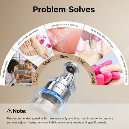 Shexnail Professional Rechargeable 30000 Rpm Nail Drill