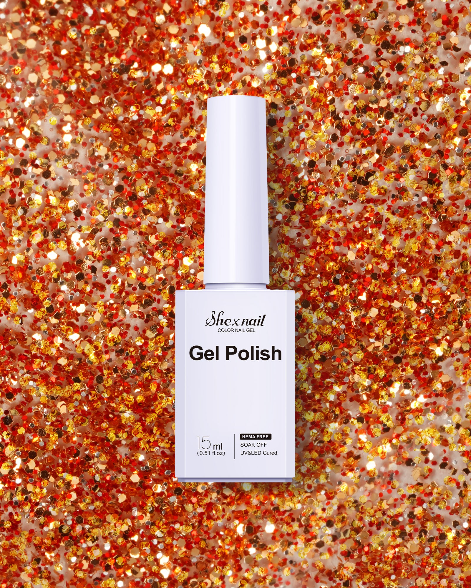 HEMA-FREE - Gel Polish #G148 Gold Glitter 15ML