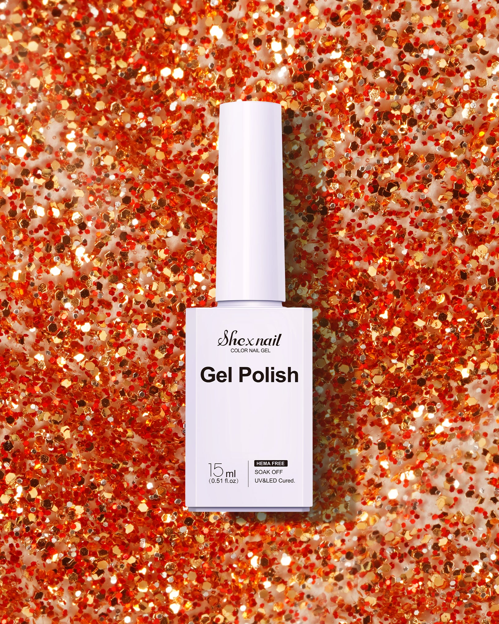 Nature's Hue HEMA-Free Gel Polish #G148 Gold Glitter