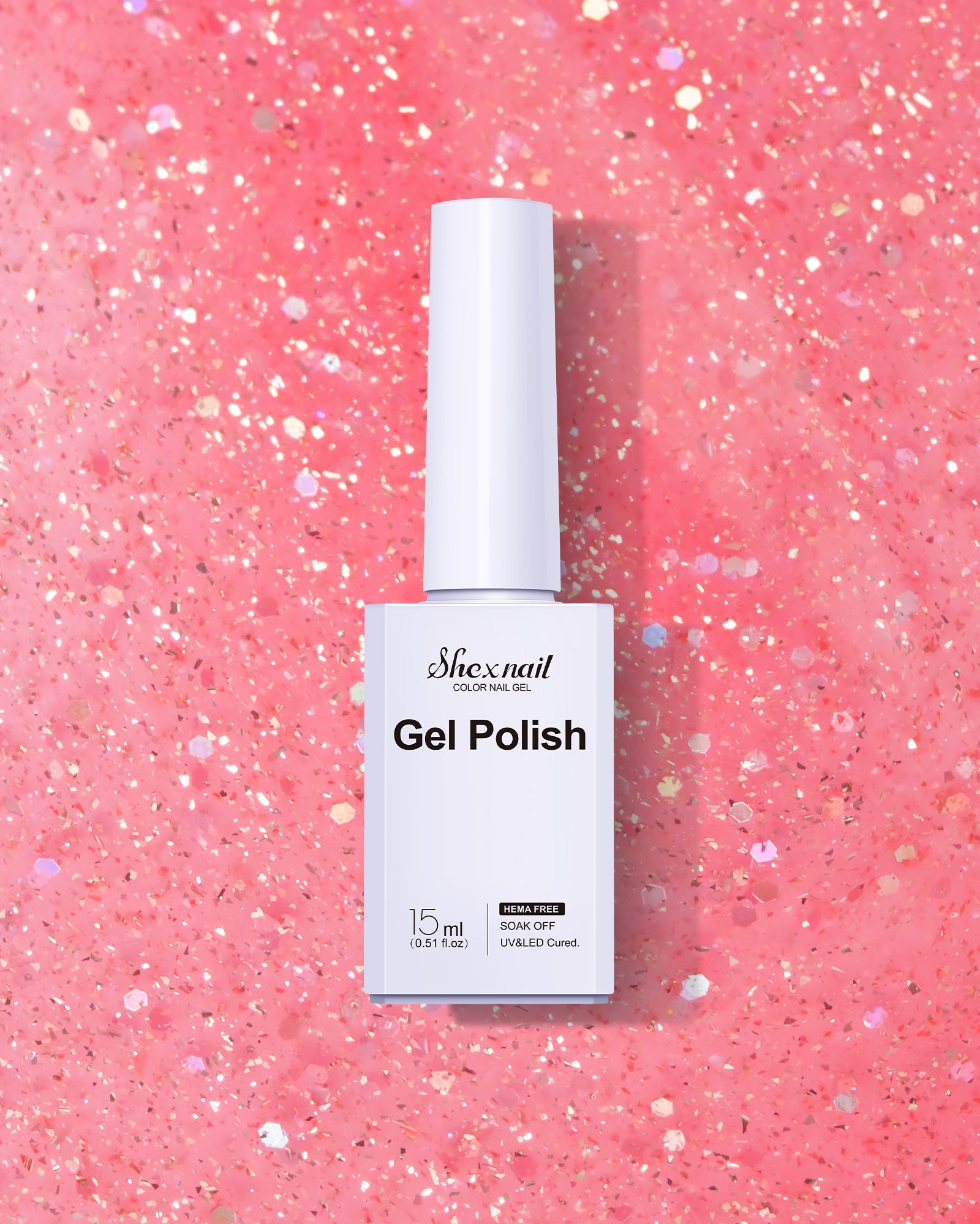 HEMA-FREE - Gel Polish #G395 Pink Glitter 15ML