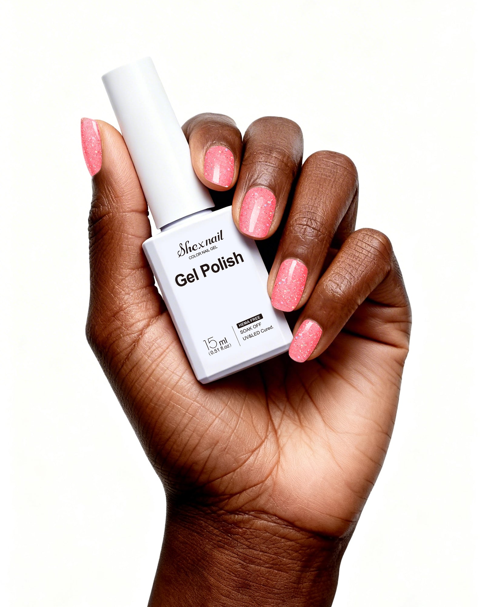 HEMA-FREE - Gel Polish #G395 Pink Glitter 15ML