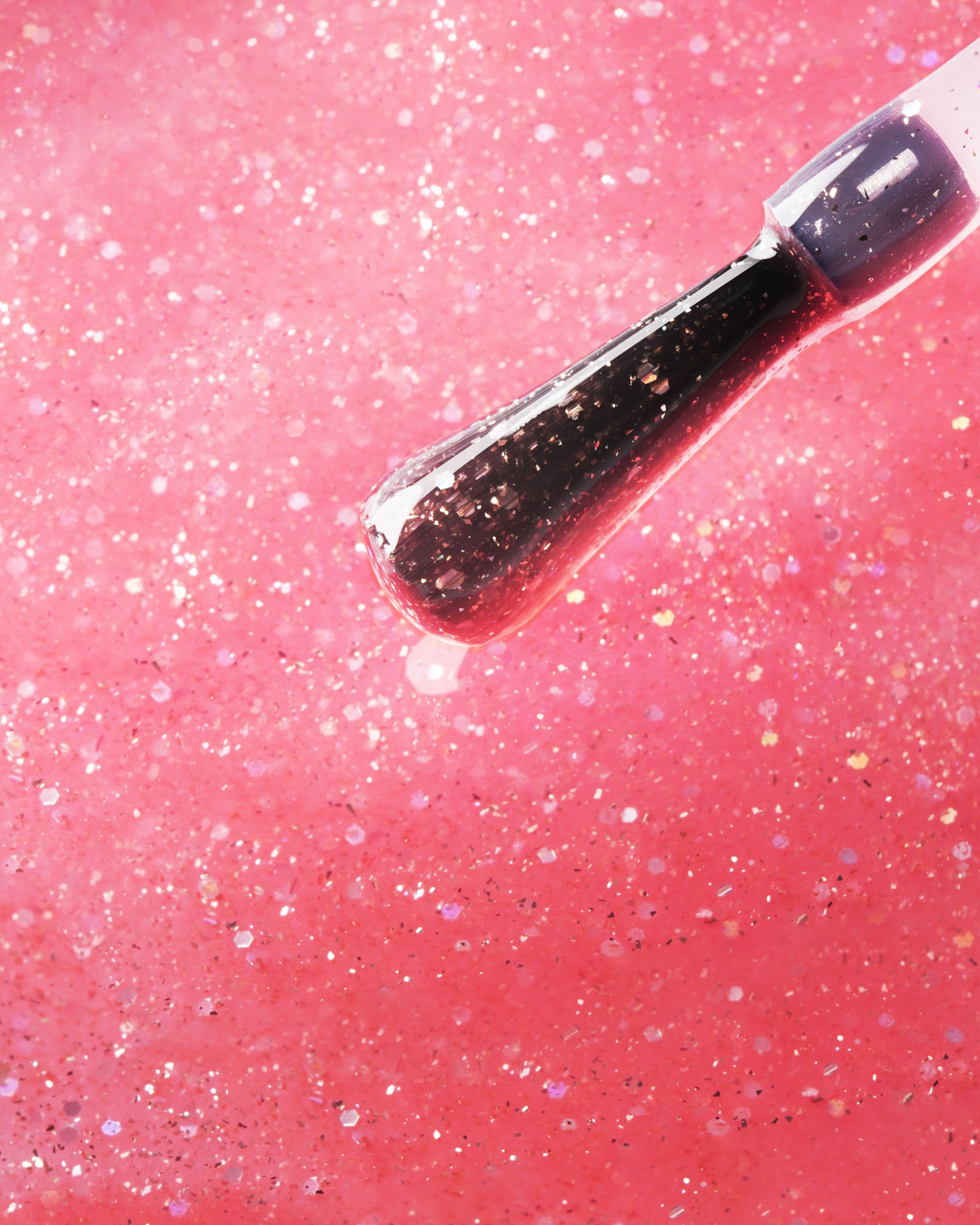 Nature's Hue HEMA-Free Gel Polish #G395 Pink Glitter