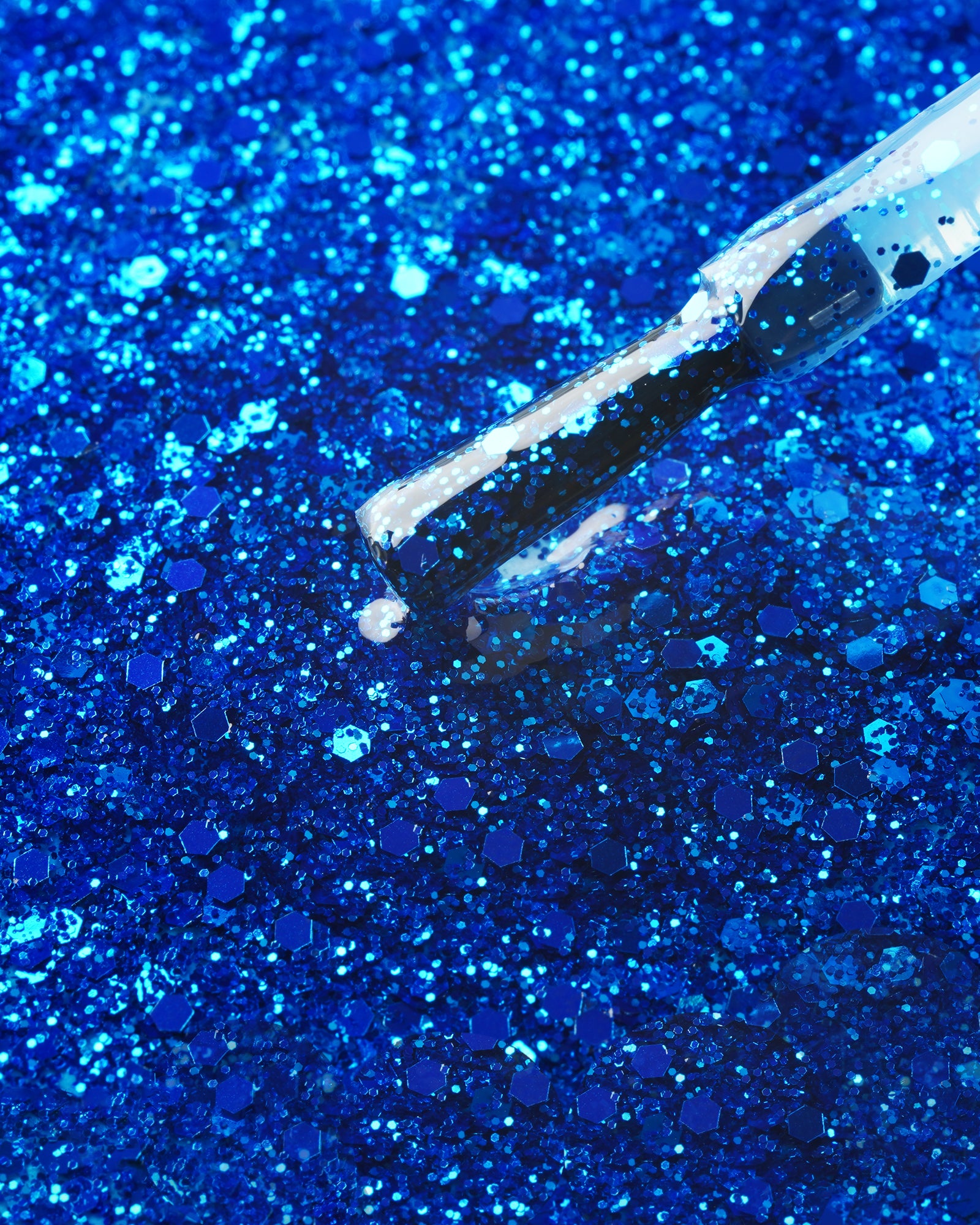 Nature's Hue HEMA-Free Gel Polish #G468 Blue Glitter