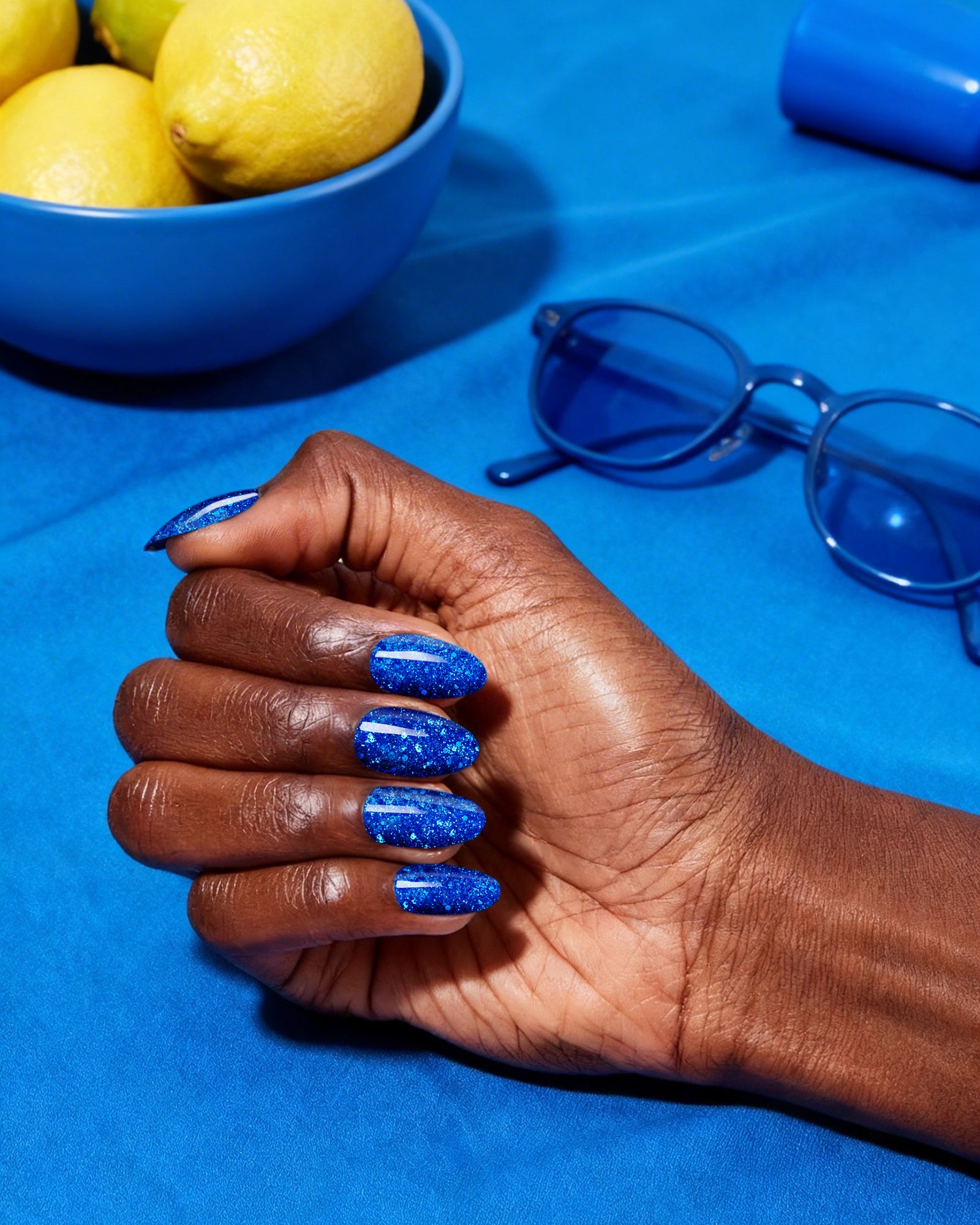 HEMA-FREE - Gel Polish #G468 Blue Glitter 15ML