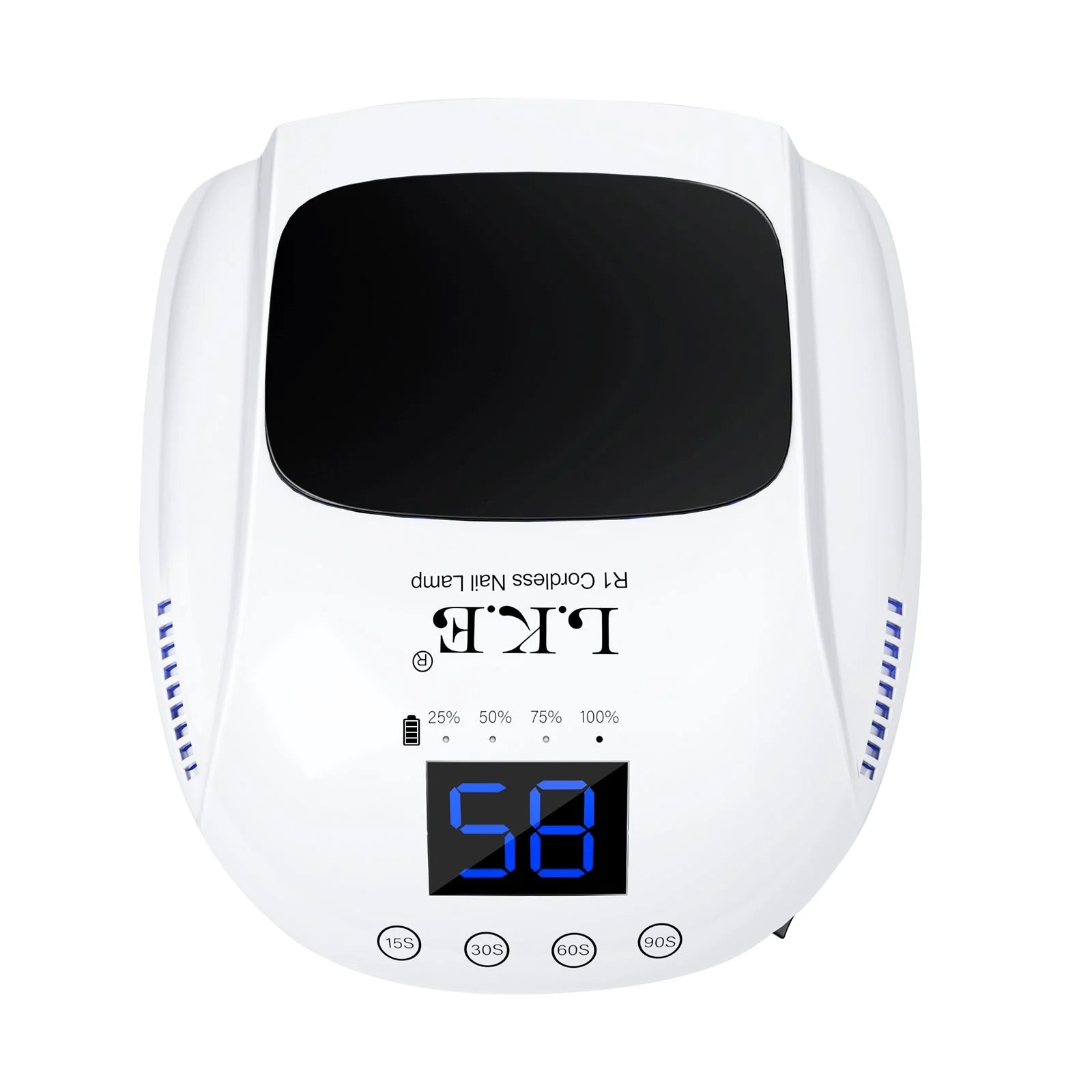 Cordless UV Nail Lamp R1 – Rechargeable Nail Dryer with Auto Sensor & LCD Timer for Gel Nail Polishes - LKEnail