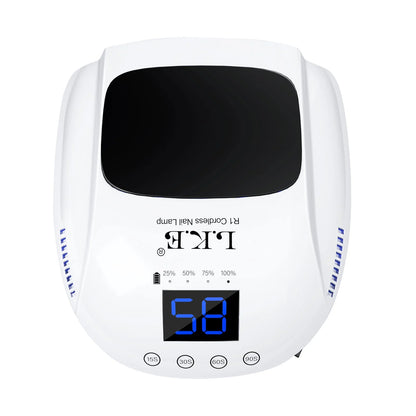 Cordless UV Nail Lamp R1 – Rechargeable Nail Dryer with Auto Sensor & LCD Timer for Gel Nail Polishes - LKEnail