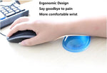 Ergonomic Gel Wrist Rest for Mouse, Computer Mouse Wrist Support for Arm Pain Relief, Heart-Shaped Cute Hand Wrist Cushion for Home and Office Working Gaming Anti-Fatigu