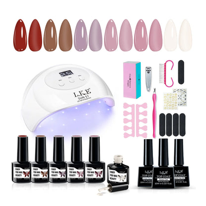 LKEnail Modern Muse - 6 Color Nail Gel Kit - LKEnail