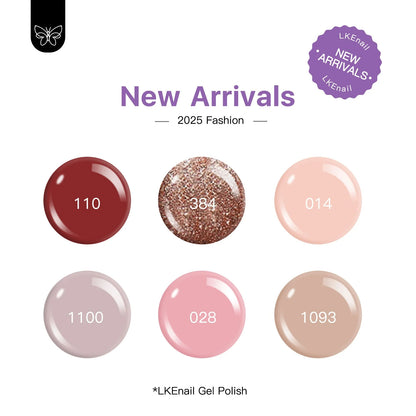 LKEnail Velvet Blush - 6 Color Nail Gel Kit - LKEnail